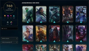 Conta de lol cheia de skin - League of Legends