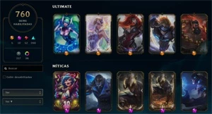 Conta de lol cheia de skin - League of Legends