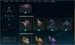 Conta League of Legends, FULL UPADA LOL