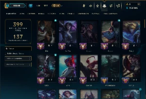 Esmeralda 4 com 100 Champs e 60 Skins ( ADC / MID  TOP ) - League of Legends LOL
