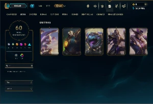 Esmeralda 4 com 100 Champs e 60 Skins ( ADC / MID  TOP ) - League of Legends LOL