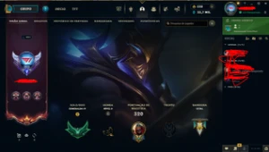 Conta league of legends esmeralda 4 LOL