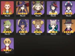 Conta Genshin AR 54 com 8 personagens 5 stars - Genshin Impact