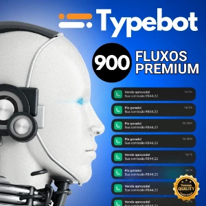 Typebot - 900 Fluxos Premium Prontos + Bônus!!! - Outros