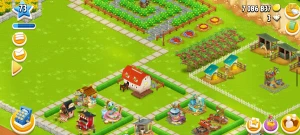 Conta Hay Day nível 73
