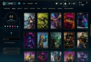 Prata 3 com 70 Champs e 44 Skins ( Mais de 50 Jogos ) - League of Legends LOL