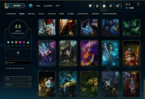 Prata 3 com 70 Champs e 44 Skins ( Mais de 50 Jogos ) - League of Legends LOL