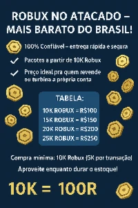 💰 Robux Barato – Poder Brasileiro!