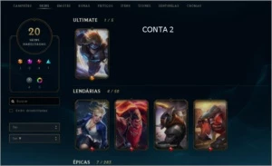GOLD 1 - 43 CHAMPS - 20 SKINS - EZREAL PULSEFIRE - League of Legends LOL