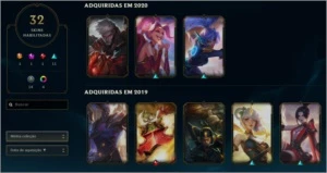 Conta lol 69 champs plat 4 , com skin rara do corki - League of Legends