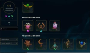 Conta lol 69 champs plat 4 , com skin rara do corki - League of Legends
