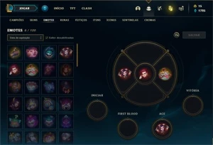 Conta Platina 4 com 28 Champs e 5 Skins + 1 Fragmento - League of Legends LOL