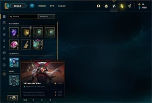 Conta Platina 4 com 28 Champs e 5 Skins + 1 Fragmento - League of Legends LOL