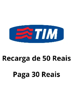 Recarga TIM de 50 Reais