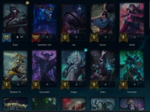 Conta de Lol Diversas Skins MMR de Platina 3 - League of Legends