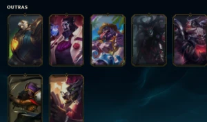 Conta de Lol Diversas Skins MMR de Platina 3 - League of Legends