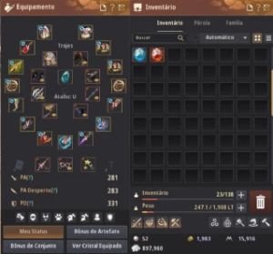 Berserker 63 + Shai Life Skiller CONTA TOP - Black Desert