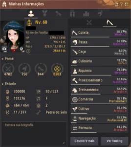 Berserker 63 + Shai Life Skiller CONTA TOP - Black Desert