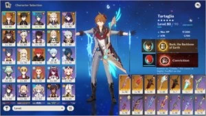 Hutao + Homa / Raiden + Cortadora da Luz / Childe + Albedo - Genshin Impact