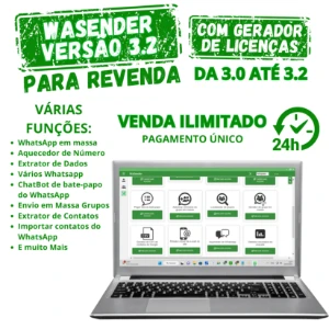 Software Wasender Envio Em Massa + Chatbot 2024 Vitalicio - Others