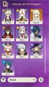 Conta -AR49 -(Venti, Qiqi, Keqling, Tartaglia) - 3 armas 5* - Genshin Impact