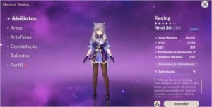 Conta -AR49 -(Venti, Qiqi, Keqling, Tartaglia) - 3 armas 5* - Genshin Impact