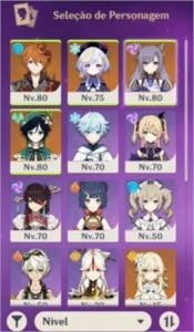 Conta -AR49 -(Venti, Qiqi, Keqling, Tartaglia) - 3 armas 5* - Genshin Impact