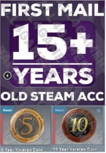 Conta steam 15 anos, com alguns jogos