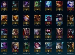 Conta Plat 5 com MUITA SKINS - League of Legends LOL
