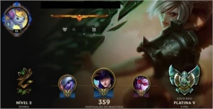 Conta Plat 5 com MUITA SKINS - League of Legends LOL