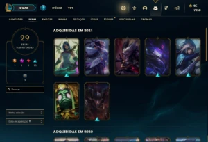 Conta de lol lvl 94 pra vender rápido - League of Legends