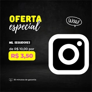 SEGUIDORES PARA INSTAGRAM POR APENAS R$ 3,50 (65% off) - Redes Sociais