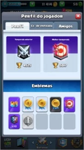 CLASH ROYALE LVL 11 + CONTA DE CLASH OF CLANS CV 12