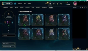 CONTA COM SKINS DA SERAPHINE (KDA) POR 80,00 GASTOS 110,00 - League of Legends LOL