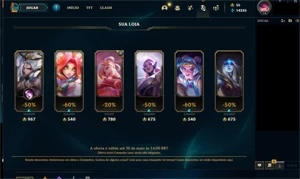 CONTA COM SKINS DA SERAPHINE (KDA) POR 80,00 GASTOS 110,00 - League of Legends LOL
