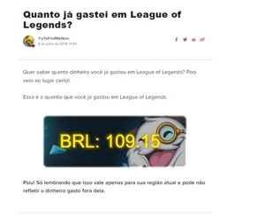 CONTA COM SKINS DA SERAPHINE (KDA) POR 80,00 GASTOS 110,00 - League of Legends LOL
