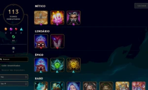 Conta Lol 20 Skins Ex Esmeralda - League of Legends