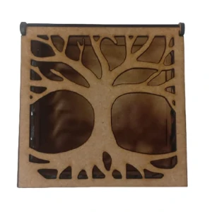 Kit caixa mdf com tampa articulada arvore da vida 9,5x9,5cm - Artesanato e Personalizados