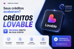 Créditos Lovable — Recarga Direto na sua Conta - Inteligência Artificial