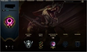 conta league of legends main adc LOL