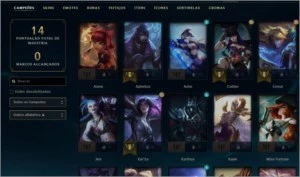 conta league of legends main adc LOL