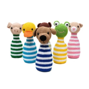Boliche dos animais em amigurumi - Artesanato e Personalizados