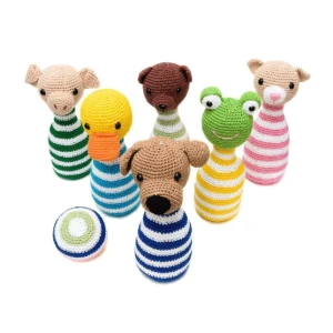 Boliche dos animais em amigurumi - Artesanato e Personalizados