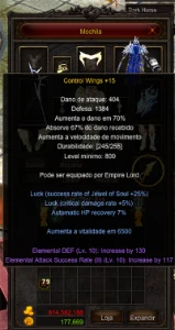 Conta Megamu Dl 200Rr Lv 1000+ - MU Online