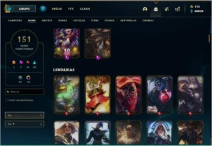 CONTA MESTRE A VENDA - League of Legends LOL