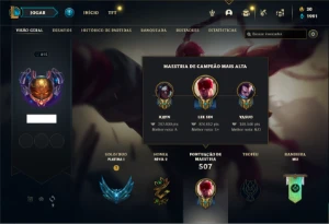 Conta Platina 1 com TODOS os champs e 157 Skins ( MID / JG ) - League of Legends LOL