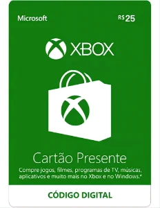 gift card xbox live 25BRL