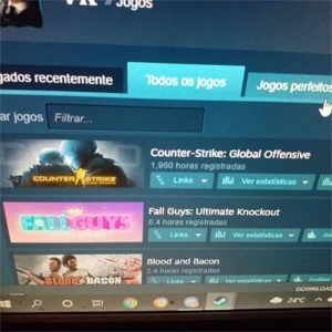 conta steam Csgo prime global com varios jogos - Counter Strike