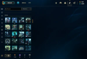 Conta com todos campeões, 143 habilitadas + 113 fragmentos - League of Legends LOL