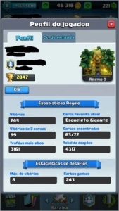 CONTA NV 8 // 2 LENDÁRIAS COMBO(1 NÍVEL 2) - Clash Royale